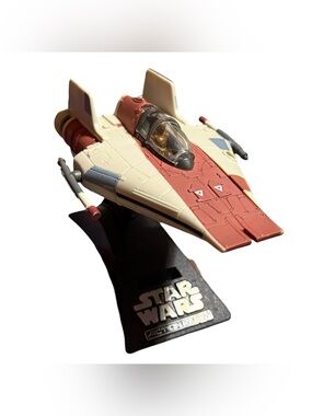 A-Wing Red Starfighter Star Wars Action Fleet Micro Machines Galoob 1995 C-3PO